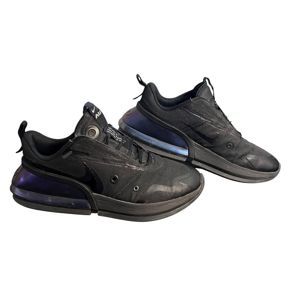 Nike Air Max Up Shoes Sneakers Womens Size 9.5 Black Iridescent Heel CK4124-001